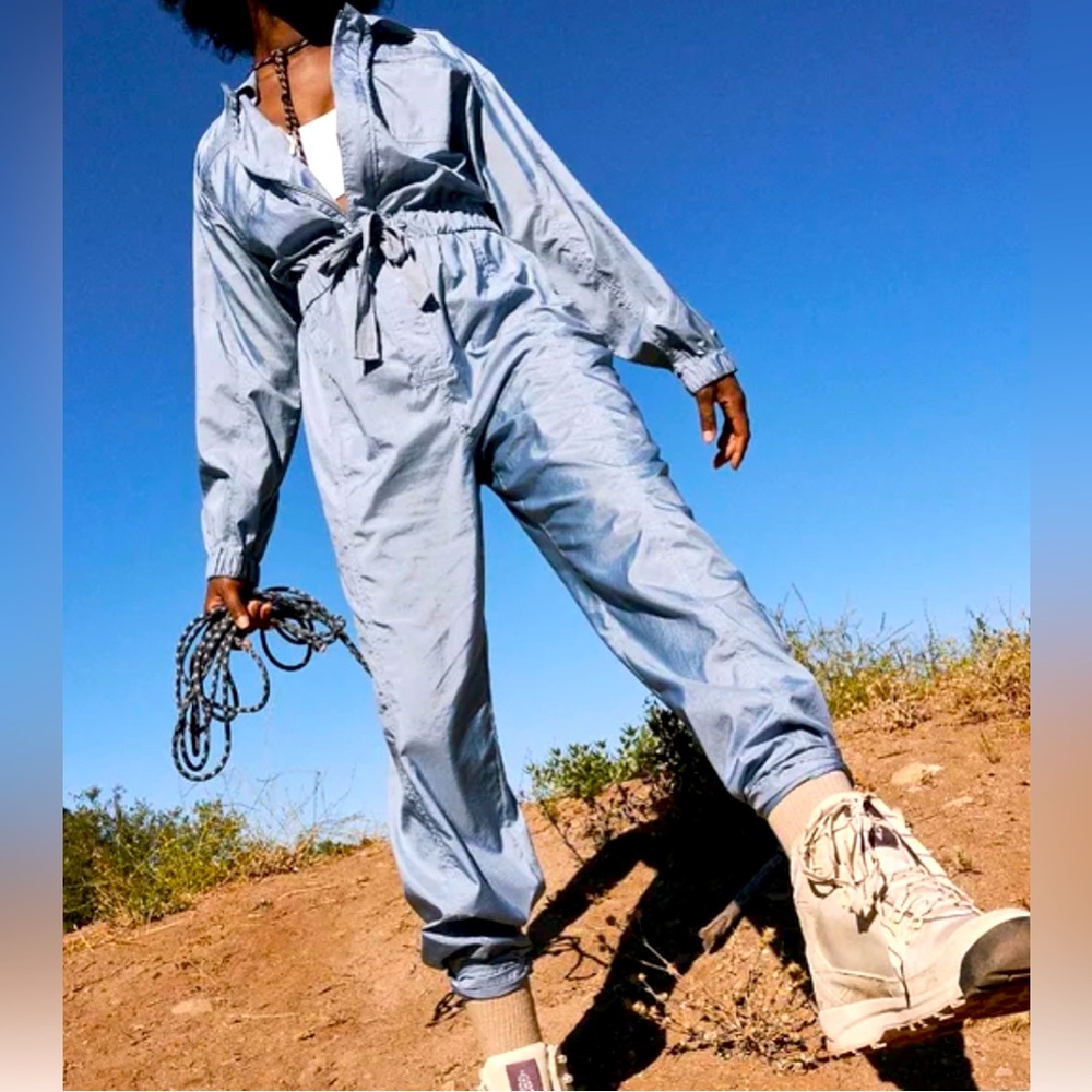 NWT Free People Golden Hour One-Piece Size L in Cosmic Sea